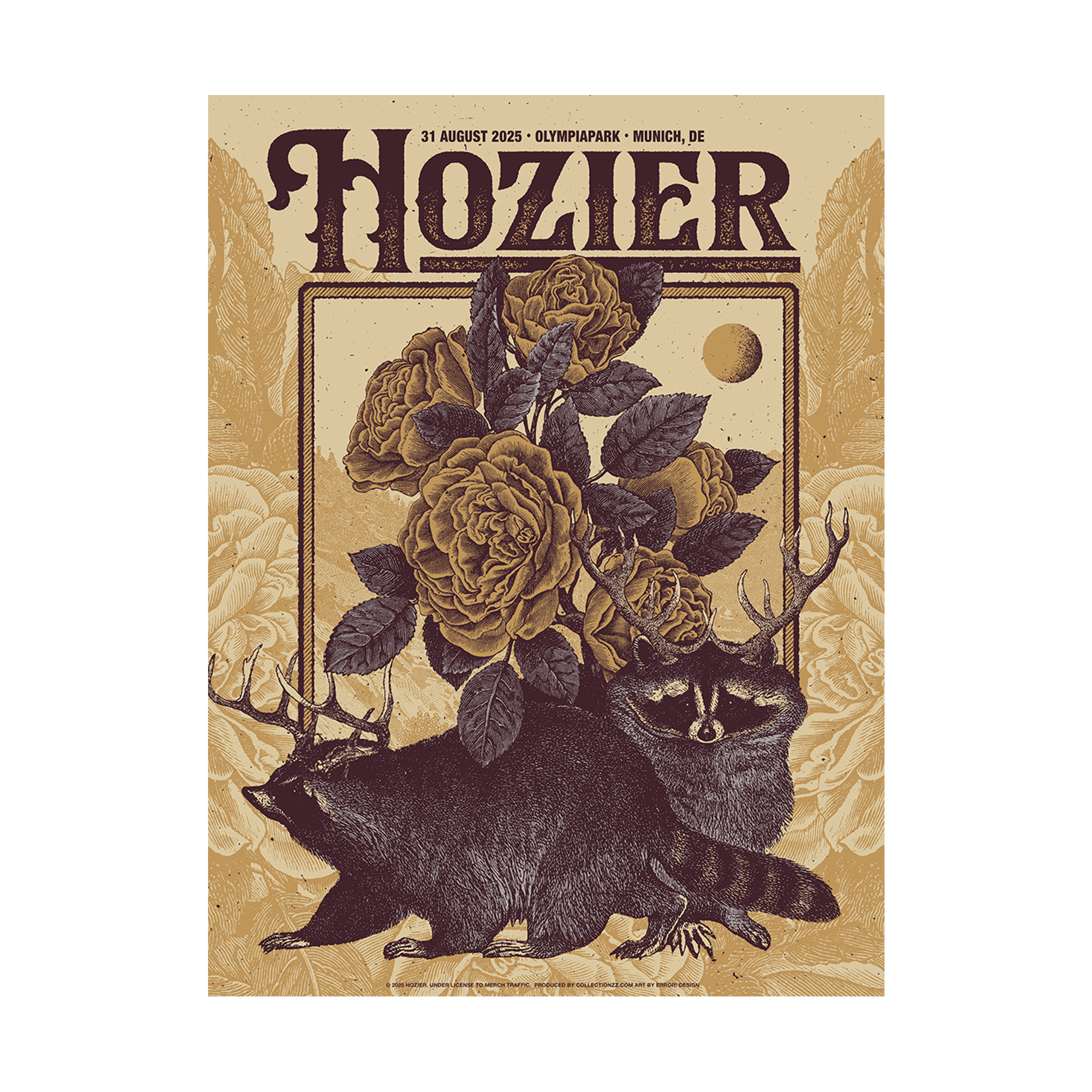 Unreal Unearth Tour 2025 Munich Poster - Hozier