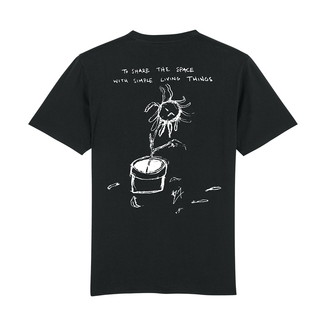 Hozier - Black Simple Living Things Back Print T-Shirt