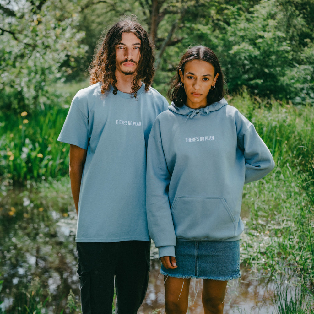 There's No Plan Stone Blue T-shirt - Hozier