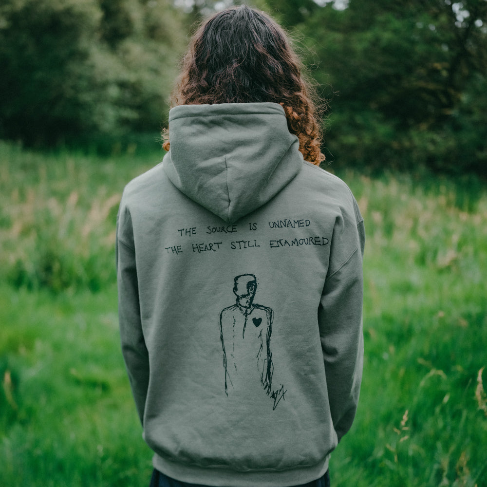 Hozier - Unknown Lyric Millitary Green Hoodie