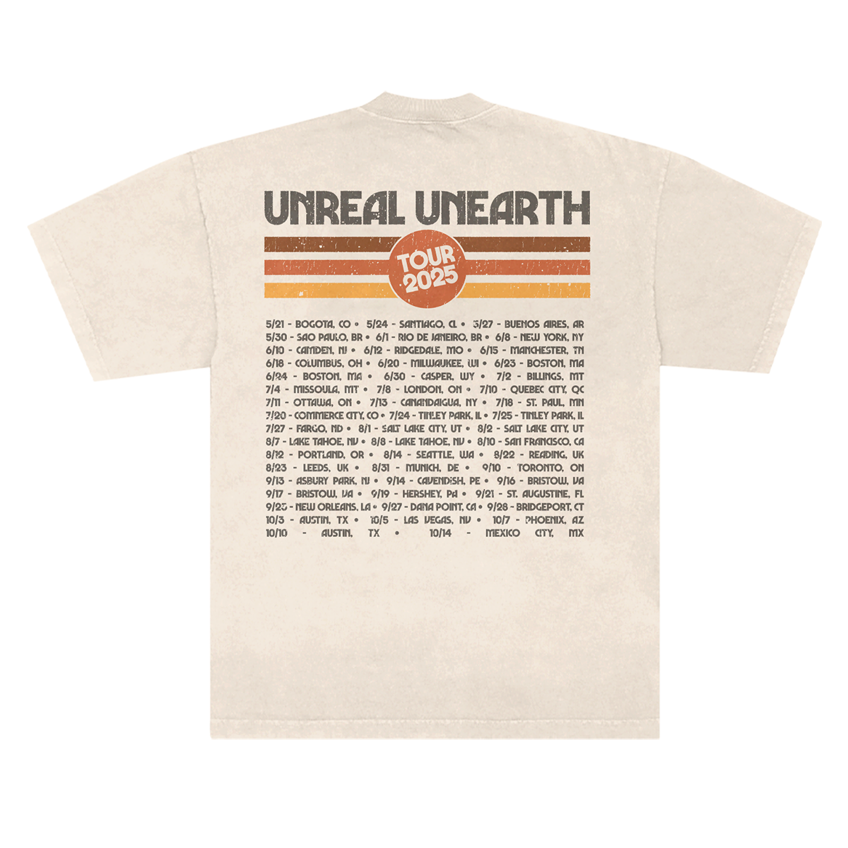 Hozier - Unreal Unearth Tour 2025 Icon Logo T-Shirt