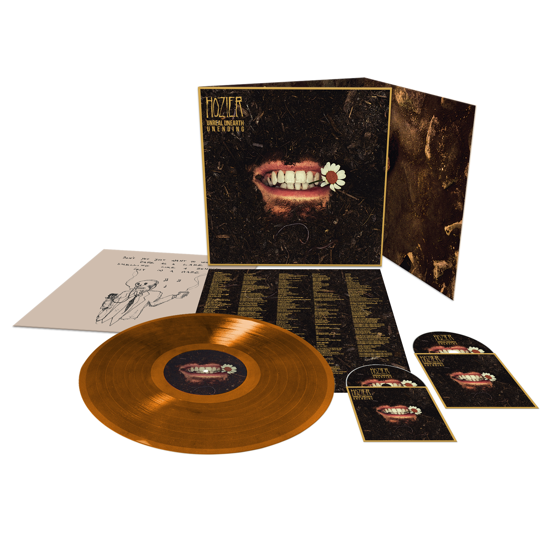 Hozier – Unreal Unearth Unending Companion Edition, Raw Ochre Vinyl LP Hozier – Unreal Unearth Unending Companion Edition, Raw Ochre Vinyl LP