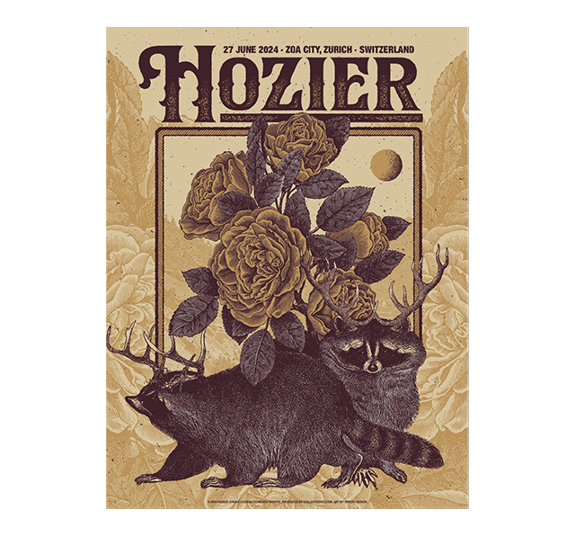 Hozier - Zurich Event Poster